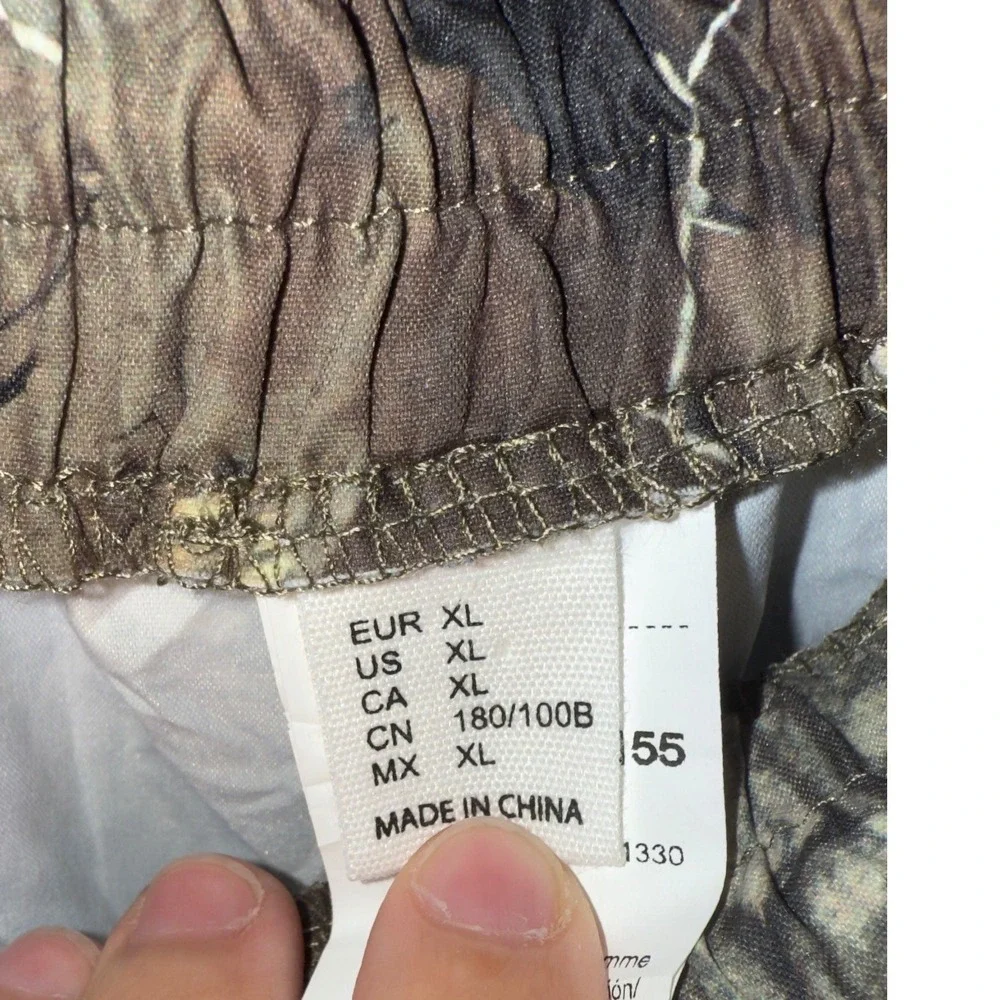 Realtree Edge Camo Cargo Pants Mens XL Elastic Waist Hunting Hiking Streetwear